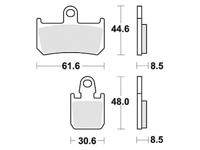 TRW Brake pad mcb 795 scr sint.metal perf.rac.
