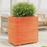 Plantenbak 70x40x72,5 cm massief grenenhout wasbruin
