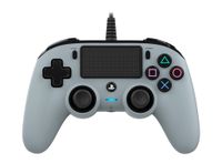 PS4 Nacon Wired Compact Official Licensed Controller (grijs) - thumbnail