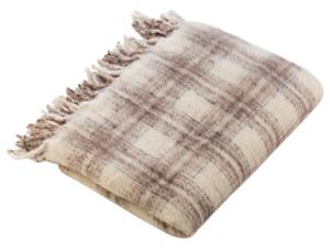 LIVARNO home Plaid 130 x 170 cm (Geruit bruin)