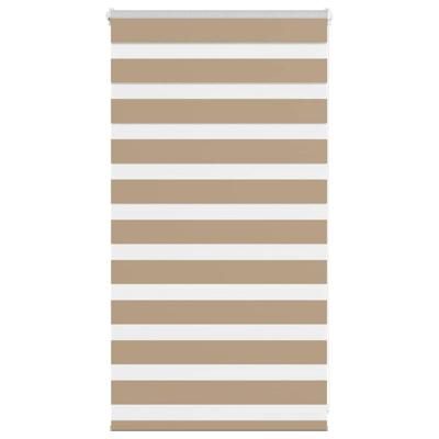 Zebra Blind 90x100 cm stofbreedte 85,9 cm polyester zandbruin