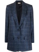 Zadig&Voltaire blazer en laine à carreaux - Bleu