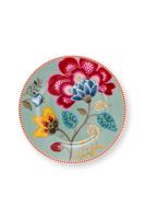 Pip Studio Gebaksbord Blooming Tales Fantasy Blauw 17cm