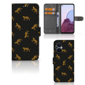 Telefoonhoesje met Pasjes voor OPPO Reno 8 Lite | OnePlus Nord N20 Leopards