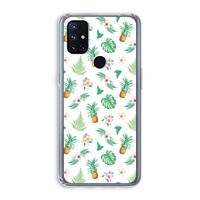 Ananas bladeren: OnePlus Nord N10 5G Transparant Hoesje