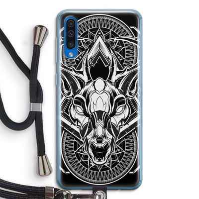 Oh Deer: Samsung Galaxy A50 Transparant Hoesje met koord