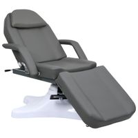 VidaXL Massagetafel 180x62x(86,5-118) cm grijs - thumbnail