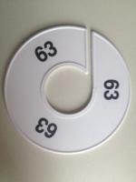 Maatring 11 cm wit/zwart 63