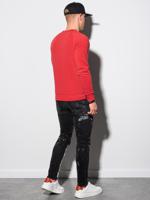 Heren Sweater Rood - Ombre - B1156 - thumbnail