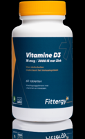 Vitamine D3 75 mcg met Zink - 60 tabletten