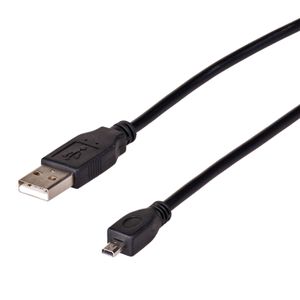 Akyga USB-kabel USB-A stekker, UC-E6 1.50 m Zwart AK-USB-20