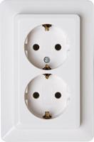 Enzo Kopp hk02 wit inbouw stopcontact ra dubbel