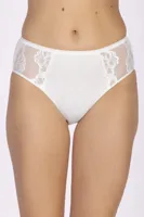 Kanten dames heup slip - Biologisch katoen - Duurzaam katoenen dames onderbroek - 38 - Wit | Dames slip - Onderbroek - Ondergoed - 38 - Onderbroek