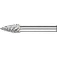 PFERD TOOLS 21122628 Freesstift Spitsboog Lengte 60 mm Afmeting, Ø 10 mm Werklengte 20 mm Schachtdiameter 8 mm
