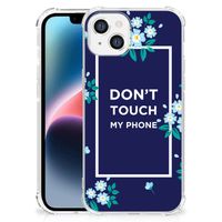 Apple iPhone 14 Plus Anti Shock Case Flowers Blue DTMP