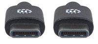 Manhattan USB-kabel USB 2.0 USB-C stekker 2.00 m Zwart 354875 - thumbnail