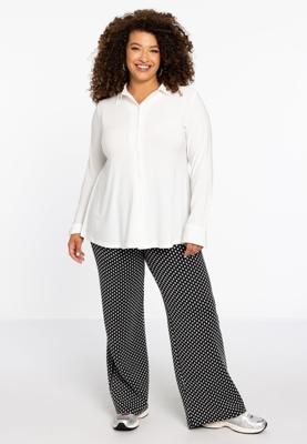 Yoek Broek JACQUARD KNIT | Zwart | Maat 42/44