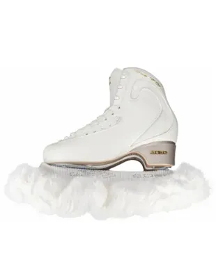 Edea Mink Eco-fur Blade Guard Zachte Schaatsbeschermer (wit) Wit