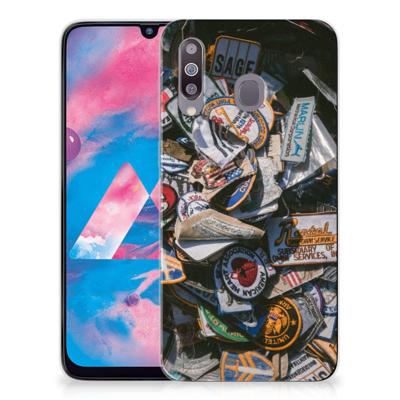 Samsung Galaxy M30 | Siliconen hoesje | met foto Badges