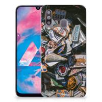 Samsung Galaxy M30 | Siliconen hoesje | met foto Badges