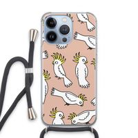 Papegaai: iPhone 13 Pro Transparant Hoesje met koord