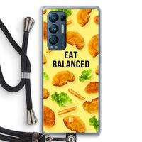 Eat Balanced: Oppo Find X3 Neo Transparant Hoesje met koord