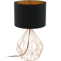 EGLO tafellamp Pedregal - zwart/koper - Leen Bakker