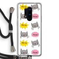 Meow: OnePlus 8 Pro Transparant Hoesje met koord