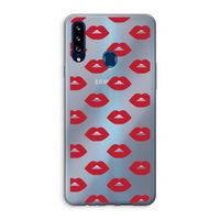 Lips: Samsung Galaxy A20s Transparant Hoesje