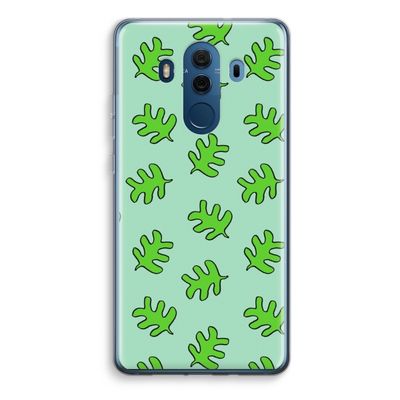 Groene blaadjes: Huawei Mate 10 Pro Transparant Hoesje