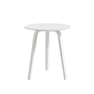 HAY Bella bijzettafel Ø45 H49 wit gelakt eiken