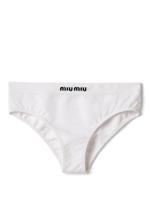 Miu Miu culotte en coton - Blanc