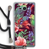 Papegaaien: Sony Xperia XZ2 Compact Transparant Hoesje met koord