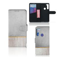 Motorola G8 Power | Book Style Case | Wood Concrete