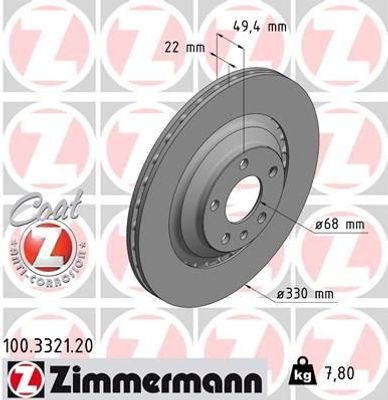 Remschijf Coat Z 100332120
