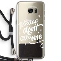 Don't call: Samsung Galaxy S7 Edge Transparant Hoesje met koord