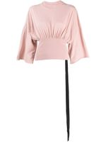 Rick Owens DRKSHDW blouse drapée à encolure ronde - Rose - thumbnail