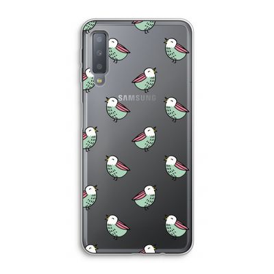 Vogeltjes: Samsung Galaxy A7 (2018) Transparant Hoesje