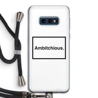 Ambitchious: Samsung Galaxy S10e Transparant Hoesje met koord