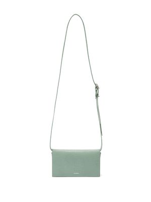Jil Sander sac porté épaule All-Day à effet peau de serpent - Vert
