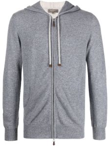 N.Peal hoodie zippé en cachemire - Gris