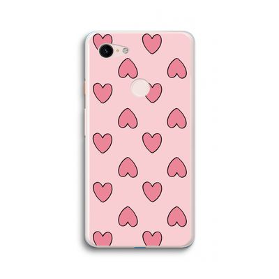 Ondersteboven verliefd: Google Pixel 3 XL Transparant Hoesje