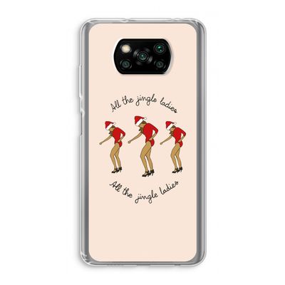 Jingle Ladies: Xiaomi Poco X3 Pro Transparant Hoesje