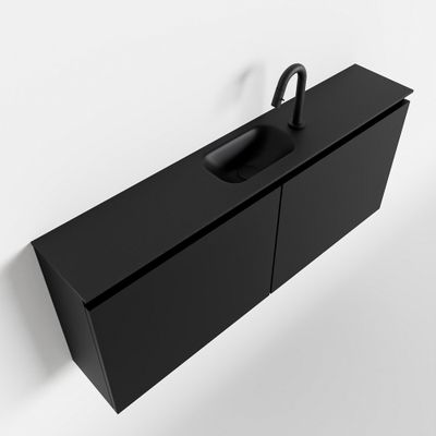 Toiletmeubel Mondiaz Ture | 120 cm | Meubelkleur Urban | Eden wastafel Urban Midden | 1 kraangat