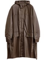 LEMAIRE imperméable en coton à capuche - Marron