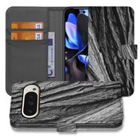 Book Case Google Pixel 10 Pro XL | Boomschors Grijs Rustiek