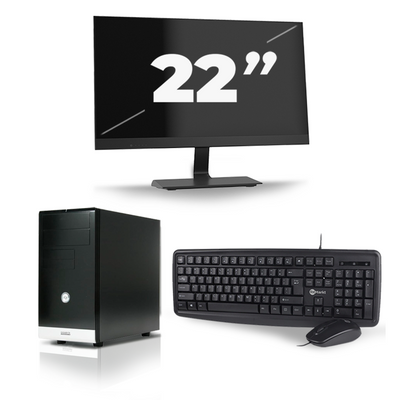 Gigabyte GZ-M1 Micro Tower - Intel Core i5-3e Generatie - 8GB RAM - 256GB SSD - Windows 10 + 1x 22 inch Monitor