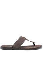 TOM FORD sandales Brighton en daim - Marron