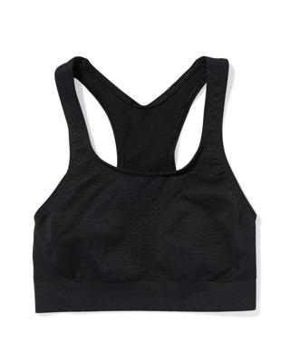 HEMA Kindersporttop Naadloos Zwart (zwart)