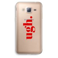 Ugh: Samsung Galaxy J3 (2016) Transparant Hoesje